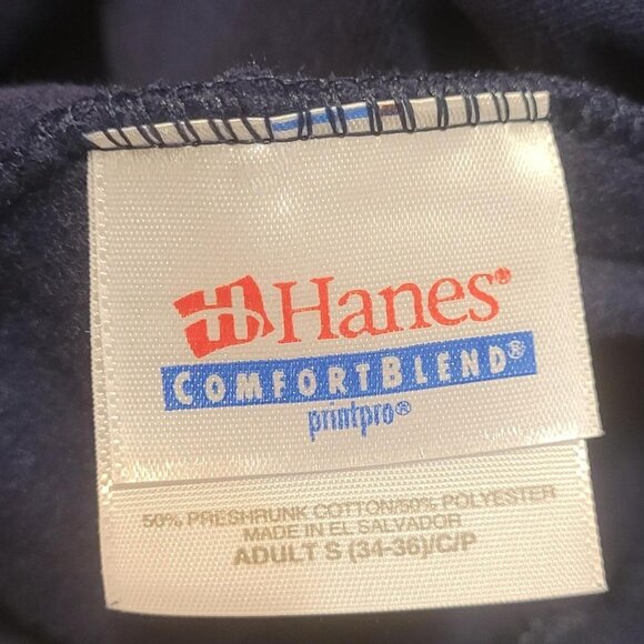 Hanes Michigan State Logo Navy Blue Hoodie Small Unisex Adult - Picture 4 of 4